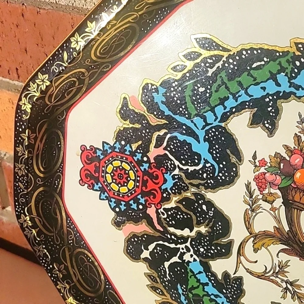 Vintage Daher Decorated Ware Metal Tray by Pritchard